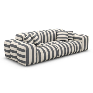 LINEN Stripes Grey Sand