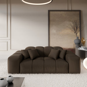 REAL LEATHER Dark Brown