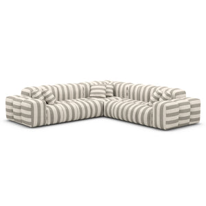 LINEN Stripes Beige Sand