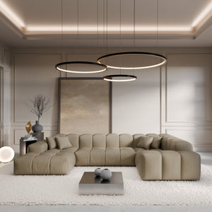 REAL LEATHER Dark Beige