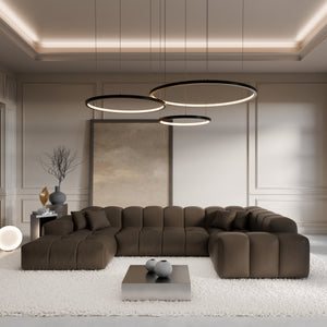 REAL LEATHER Dark Brown