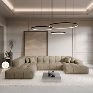 REAL LEATHER Dark Beige