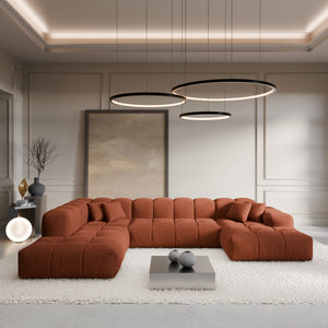 STRUCTURED FABRIC Terracotta