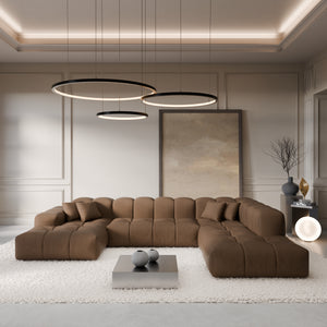 REAL LEATHER Choco Brown