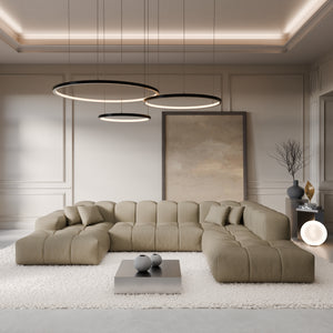 REAL LEATHER Dark Beige
