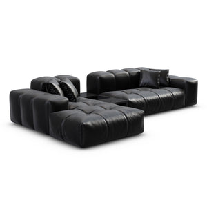 REAL LEATHER Black
