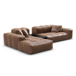 REAL LEATHER Choco Brown