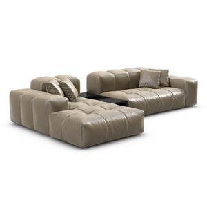 REAL LEATHER Dark Beige