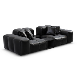 REAL LEATHER Black