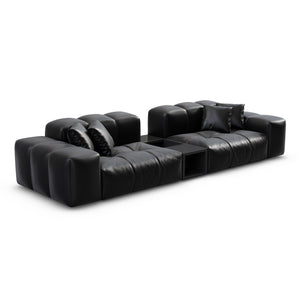 REAL LEATHER Black