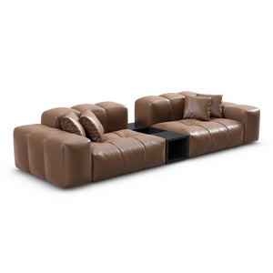 REAL LEATHER Choco Brown