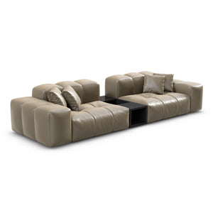 REAL LEATHER Dark Beige