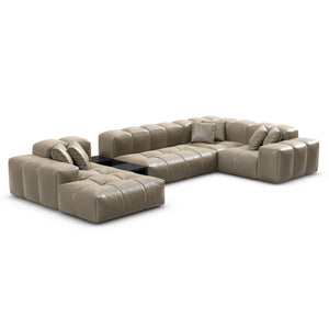 REAL LEATHER Dark Beige
