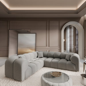 CORD VELVET Light Grey