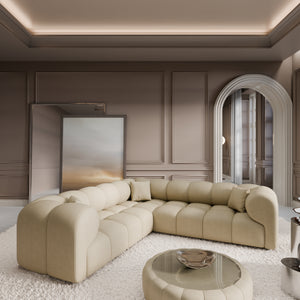 REAL LEATHER Beige