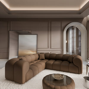 REAL LEATHER Choco Brown