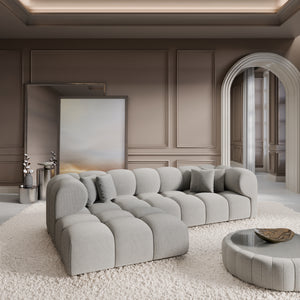 CORD VELVET Light Grey