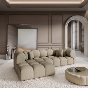 REAL LEATHER Dark Beige