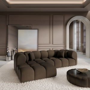 REAL LEATHER Dark Brown