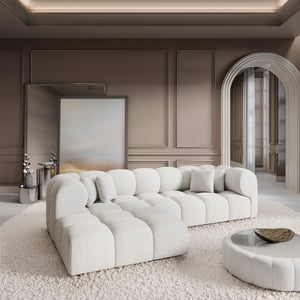 STRUCTURED FABRIC White
