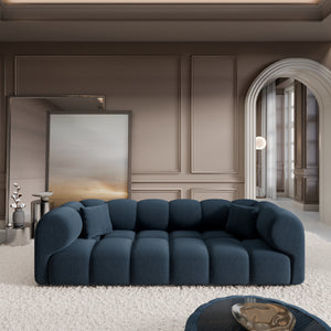 CORD VELVET Dark Blue