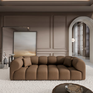 REAL LEATHER Choco Brown