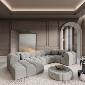CORD VELVET Light Grey