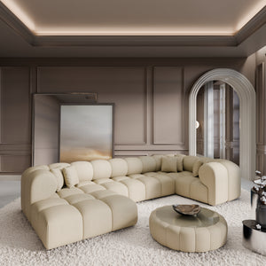 REAL LEATHER Beige