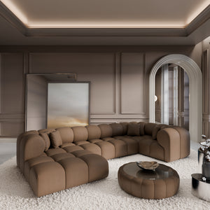 REAL LEATHER Choco Brown