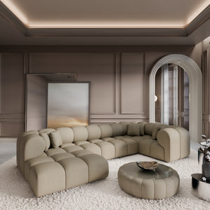 REAL LEATHER Dark Beige