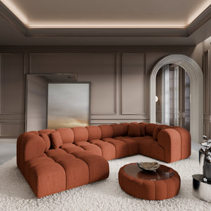 STRUCTURED FABRIC Terracotta