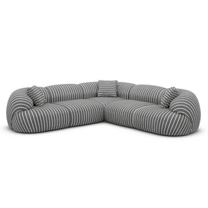 LINEN Fine Stripes Grey Bold