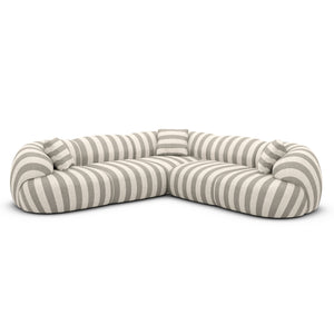 LINEN Stripes Beige Sand