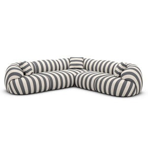 LINEN Stripes Grey Sand