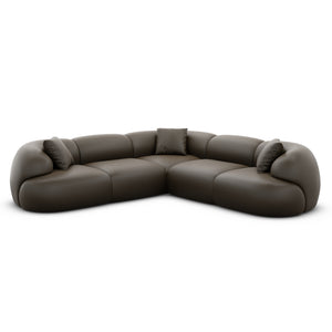 REAL LEATHER Dark Brown