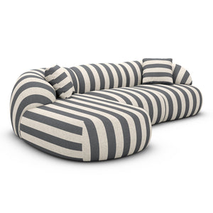 LINEN Stripes Grey Sand