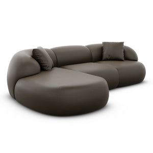 REAL LEATHER Dark Brown