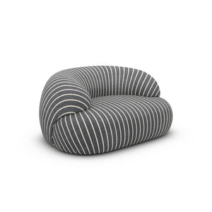 LINEN Fine Stripes Grey Bold
