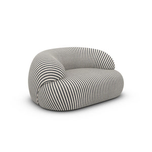 LINEN Fine Stripes Grey Sand