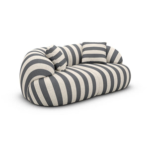 LINEN Stripes Grey Sand