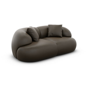 REAL LEATHER Dark Brown