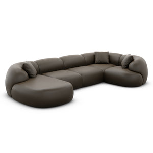 REAL LEATHER Dark Brown