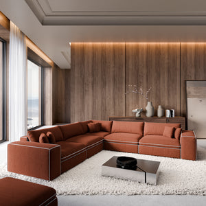 STRUCTURED FABRIC Terracotta