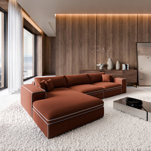 STRUCTURED FABRIC Terracotta