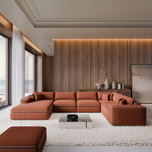 STRUCTURED FABRIC Terracotta