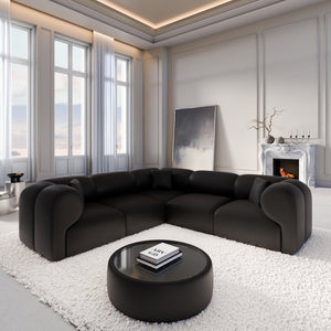 REAL LEATHER Black