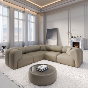 REAL LEATHER Dark Beige