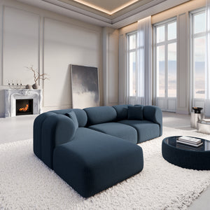 CORD VELVET Dark Blue