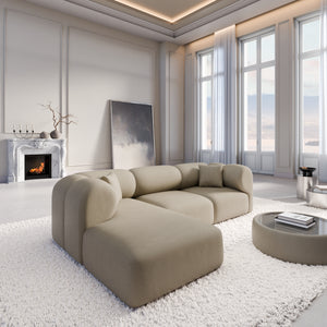 REAL LEATHER Dark Beige