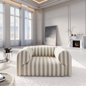 LINEN Stripes Beige Sand